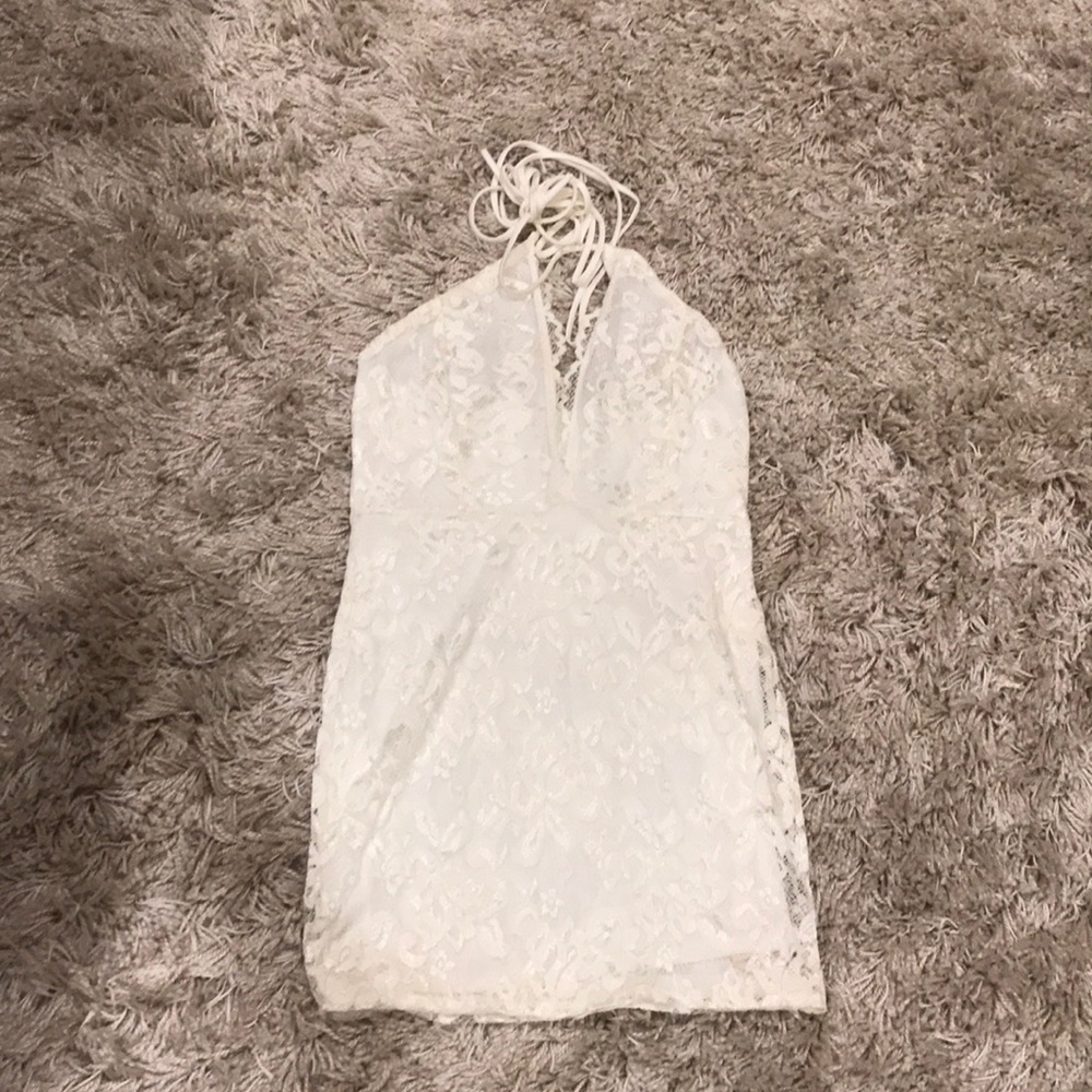 White lace dress